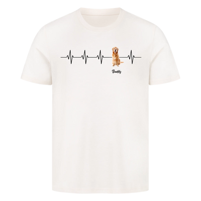 Mein Herzschlag für… - Personalisierbares Premium T-Shirt