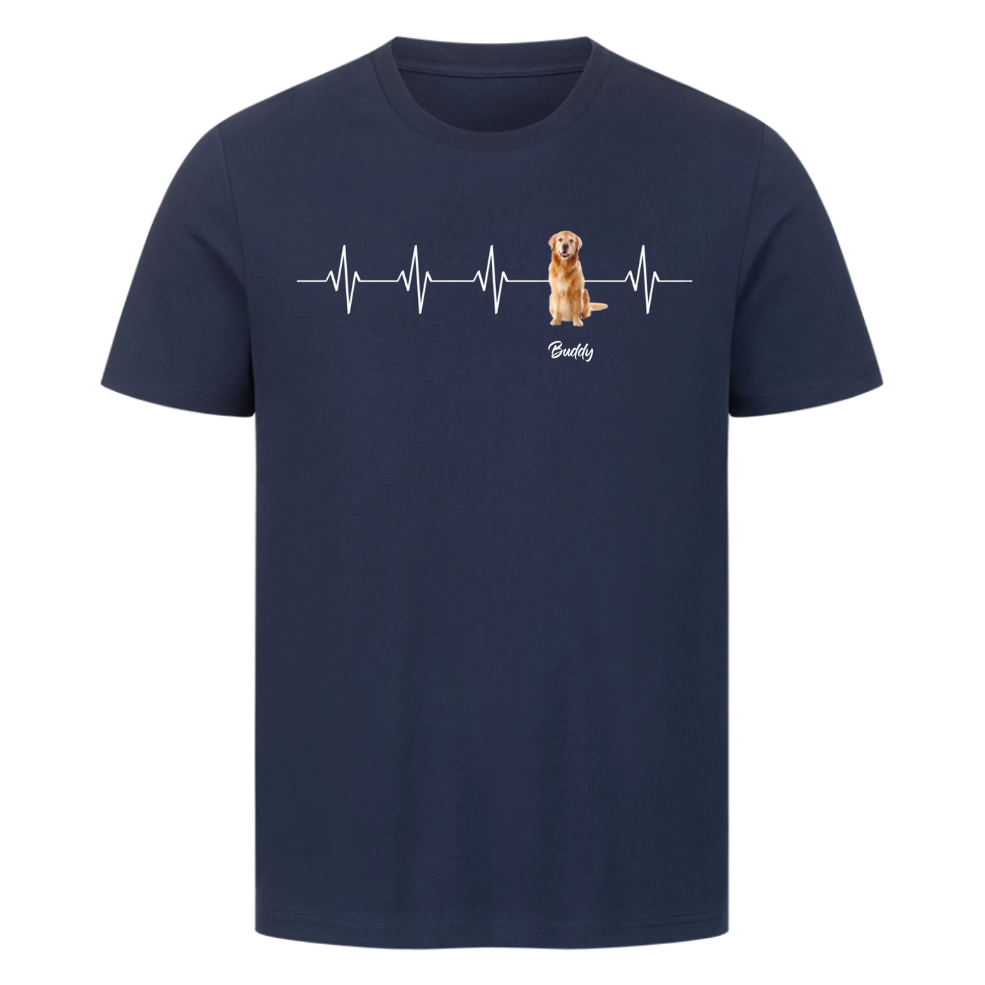 Mein Herzschlag für… - Personalisierbares Premium T-Shirt