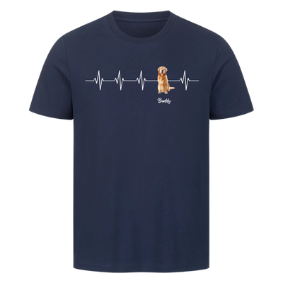 Mein Herzschlag für… - Personalisierbares Premium T-Shirt